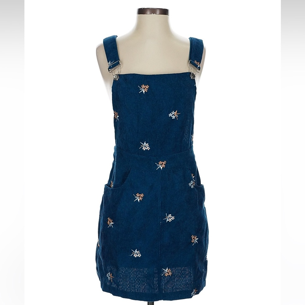 Cider Blue Corduroy Kids Overalls